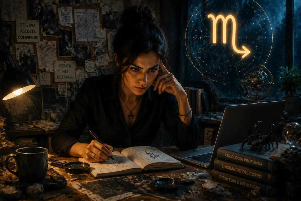 Scorpione intelligenza nell'ombra