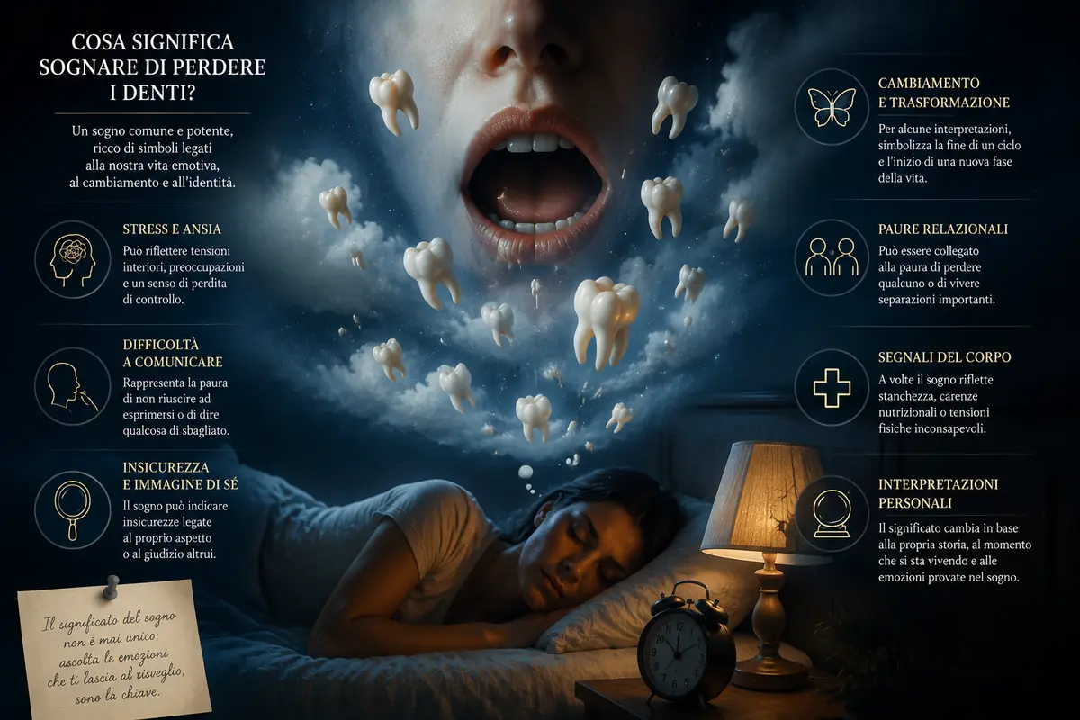 Interpretazioni sogno perdere denti