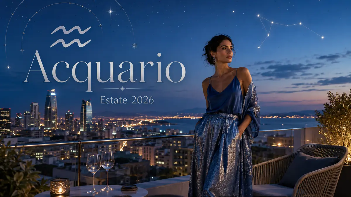 Terrazza elegante sotto il cielo stellato