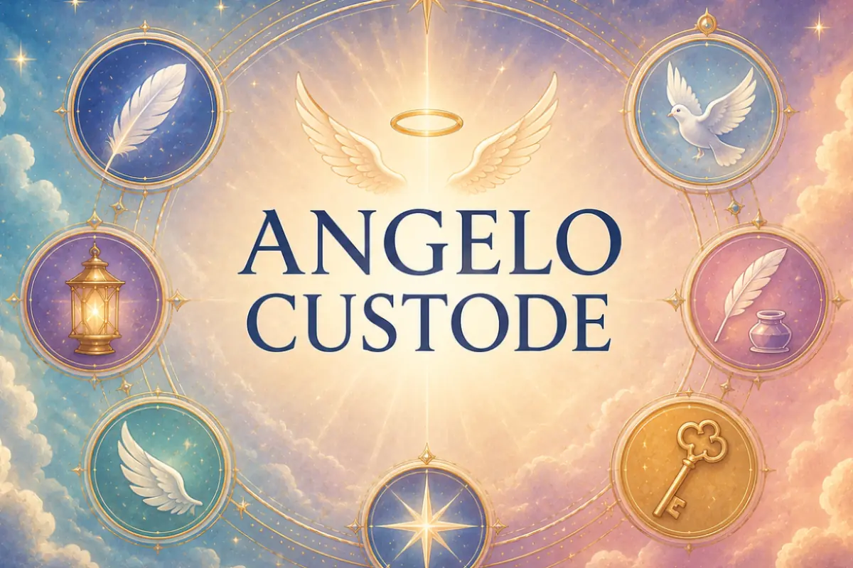 Immagine astratta per il calcolatore dell'Angelo custode