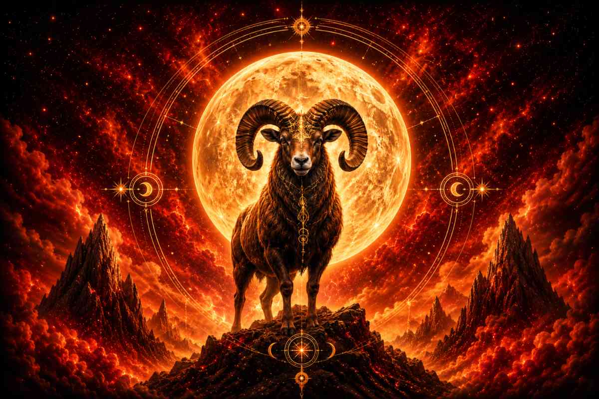 Immagine astratta per il Segno lunare ariete