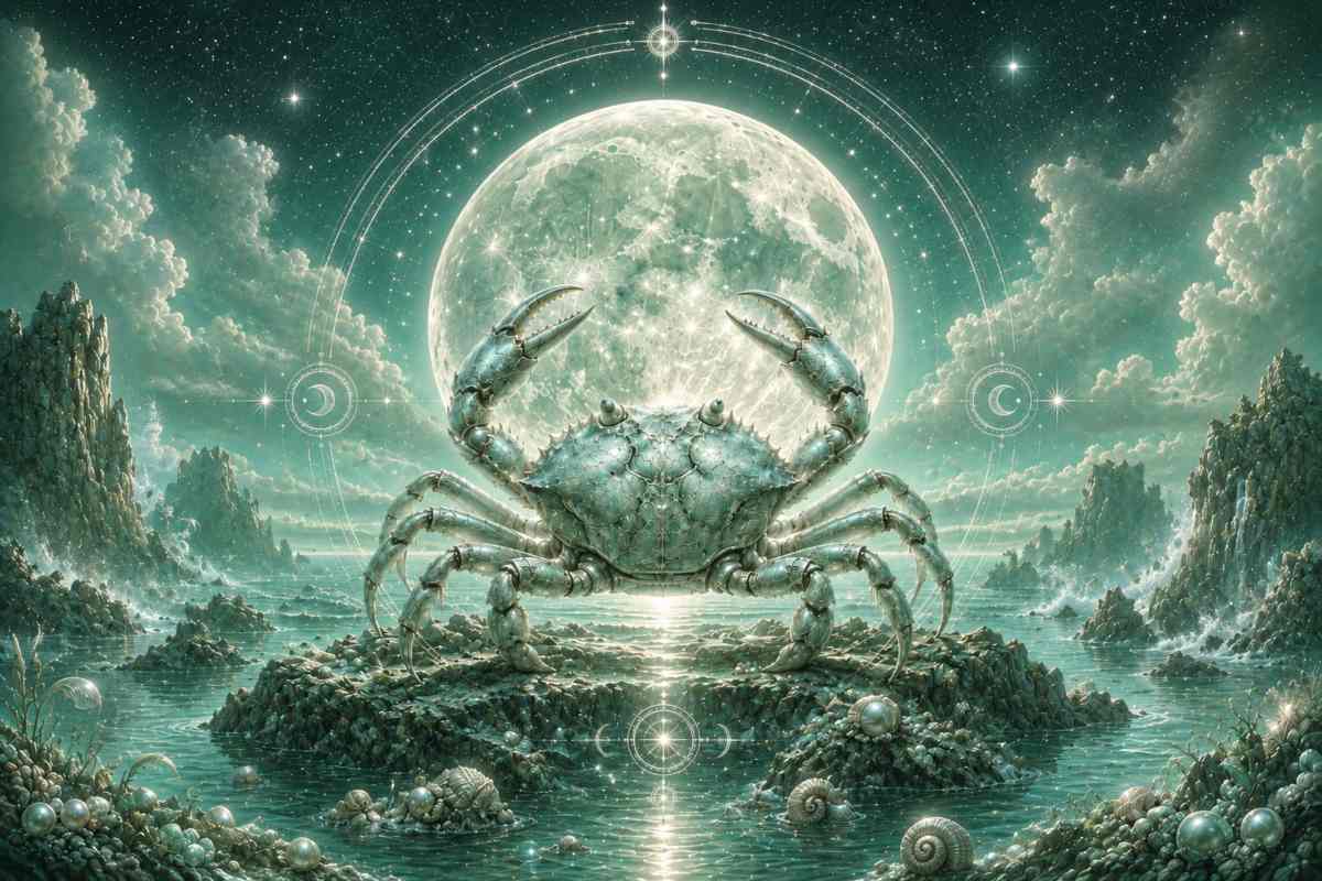 Immagine astratta per il segno lunare cancro