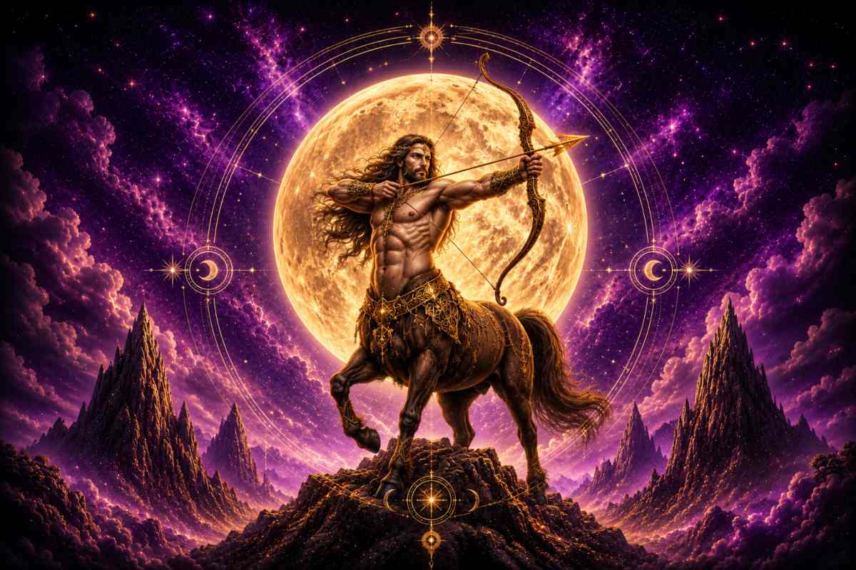 Immagine astratta per il segno lunare sagittario