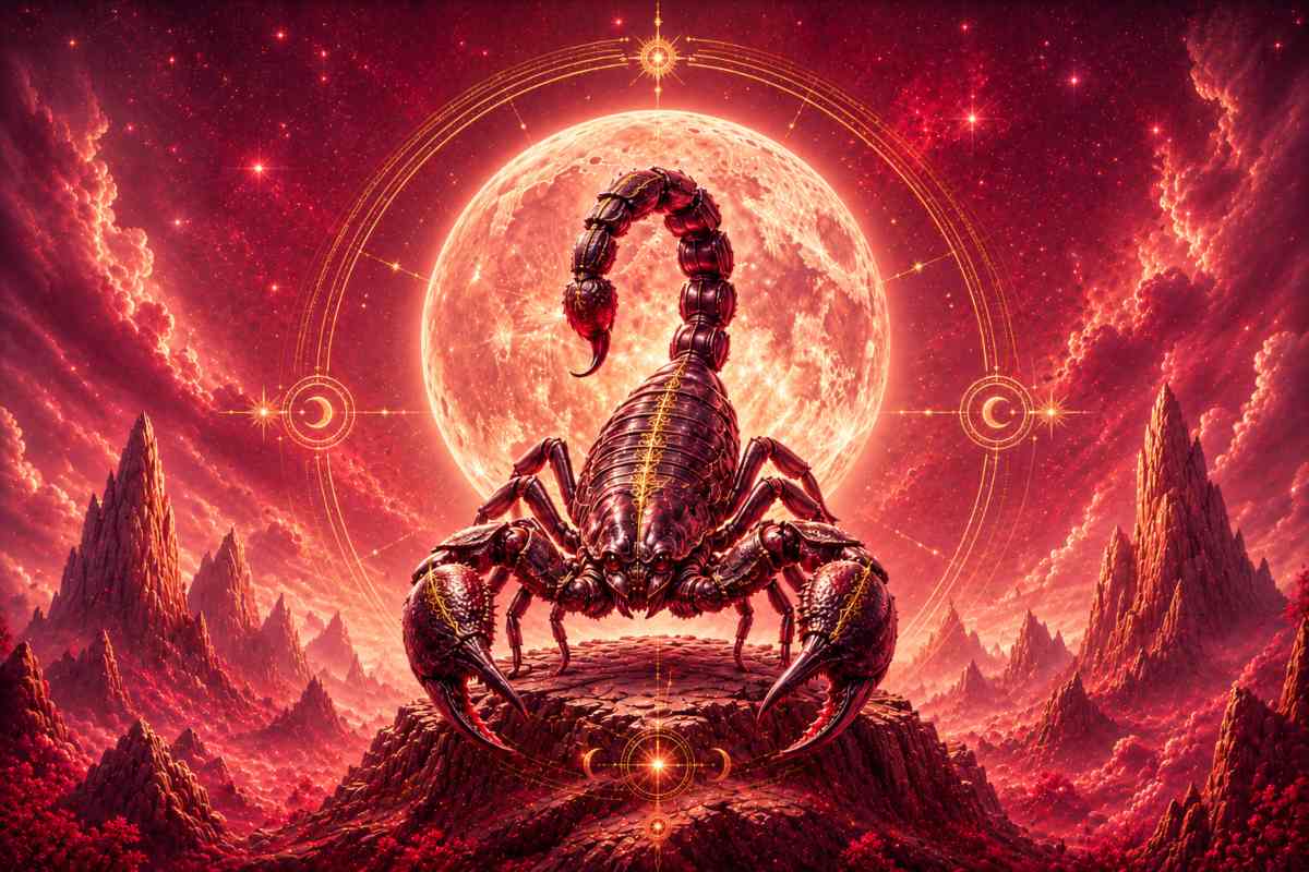 Immagine astratta per il segno lunare scorpione