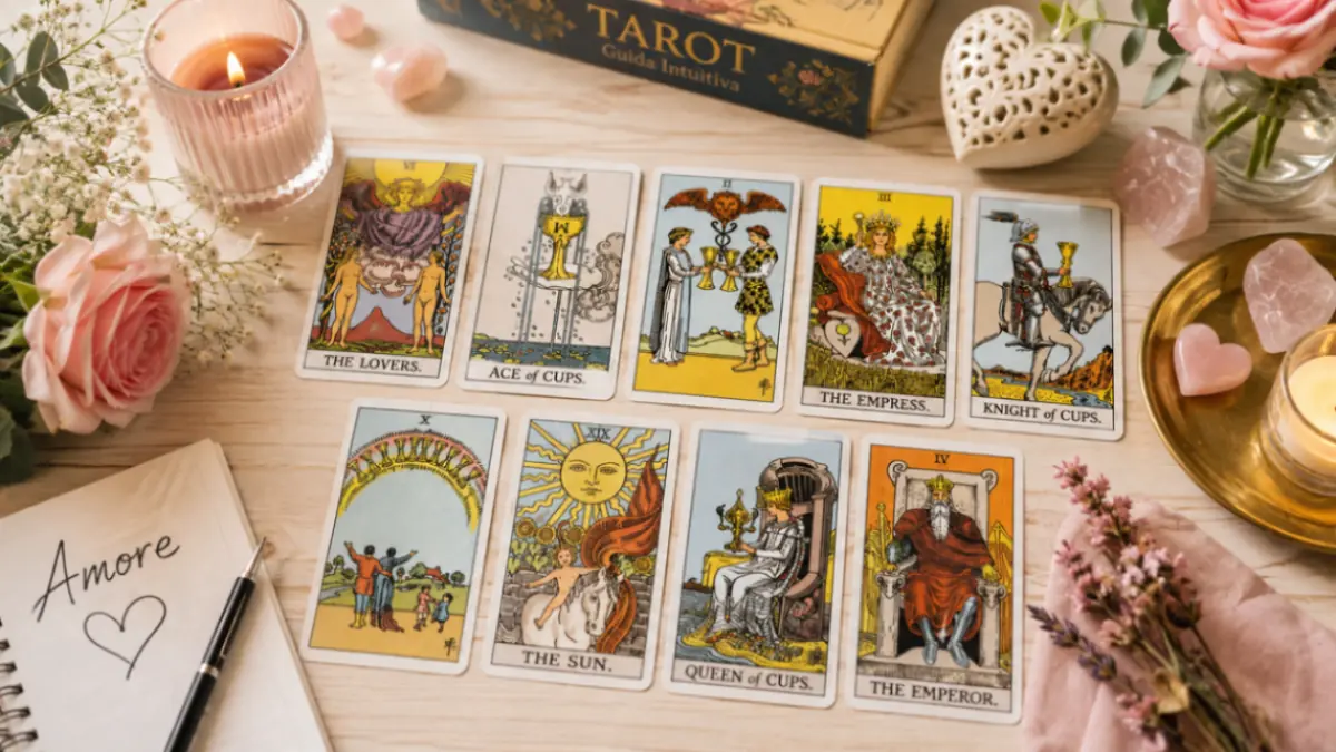 Carte dei tarocchi per parlare di amore