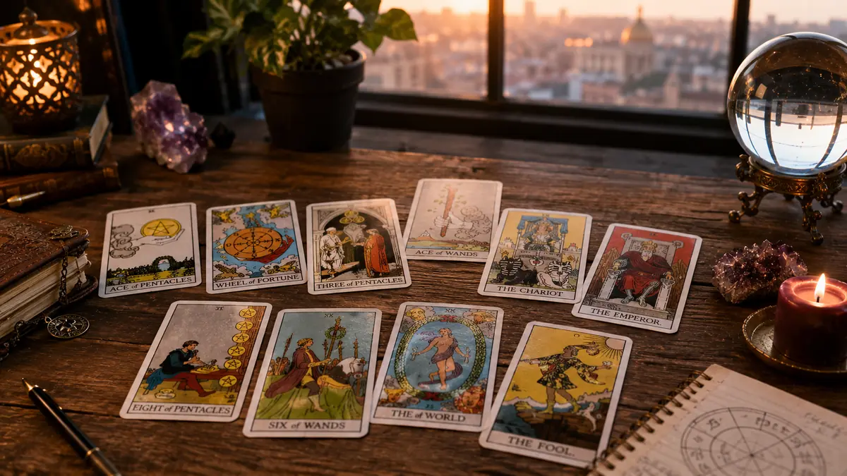 Carte tarocchi e lavoro
