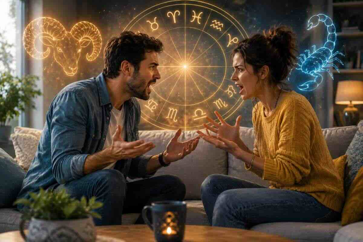Coppie dello zodiaco con rapporti litigiosi