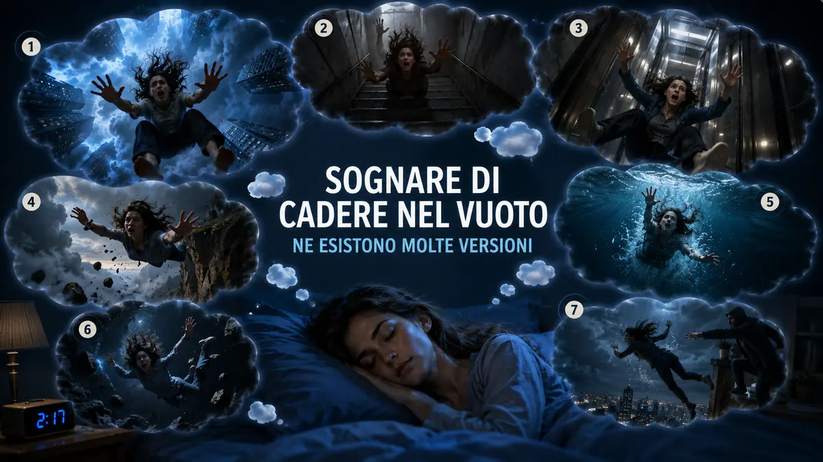 Diversi modi per sognare di cadere