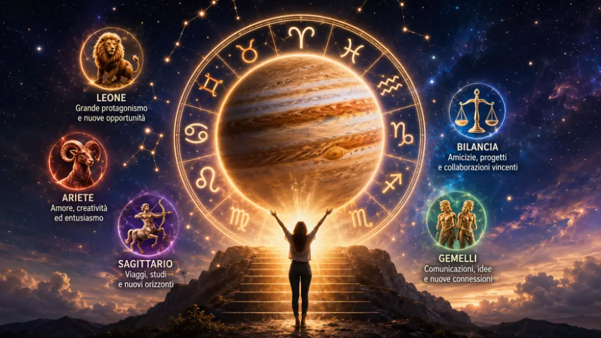 Quali segni gioiscono per lo spostamento di Giove
