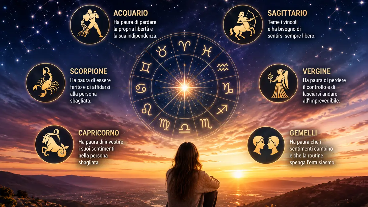 I segni zodiacali che non cedono per paura all'amore
