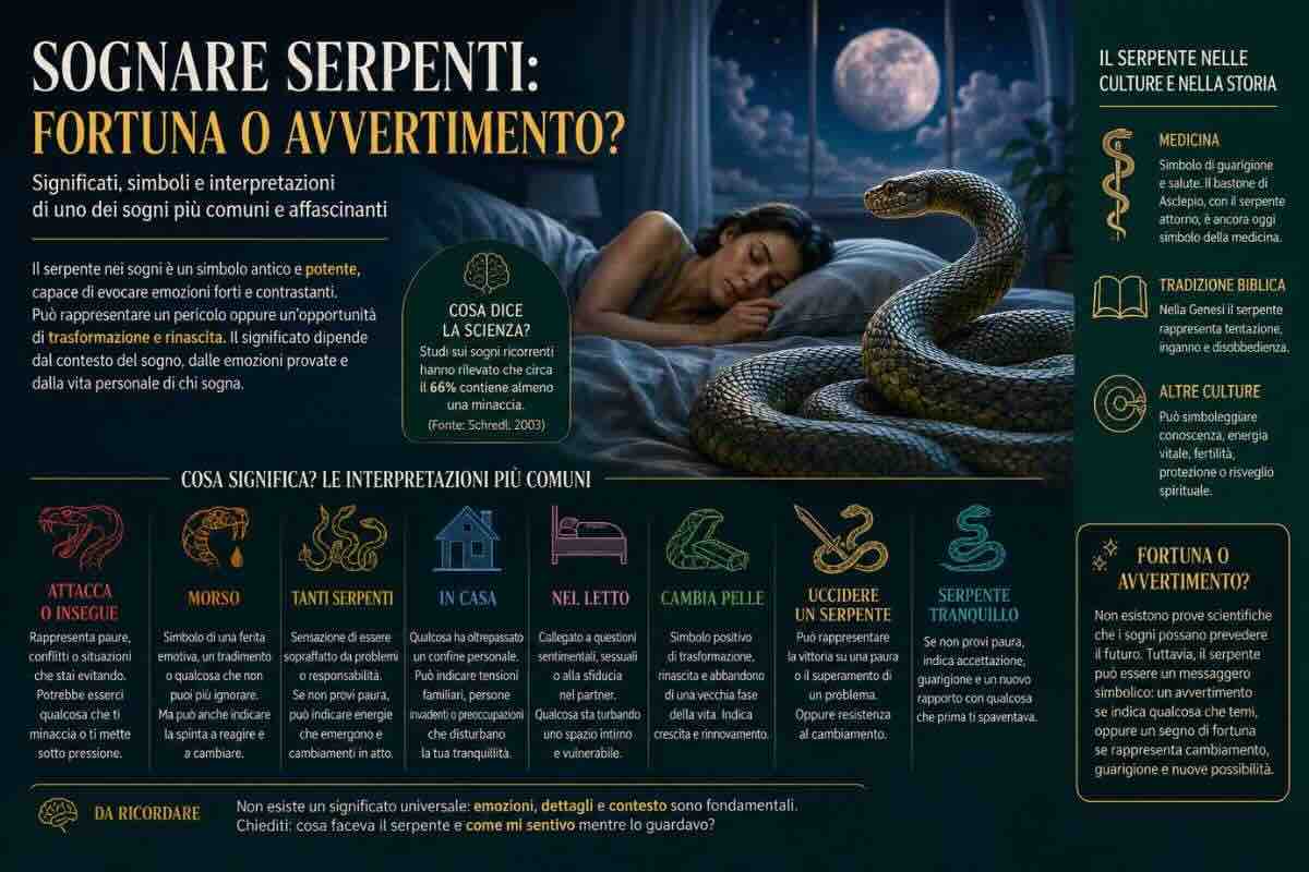 Interpretazione sognare un serpente