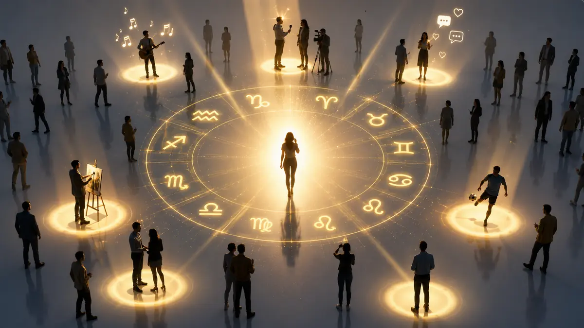 Segni zodiacali nei per la celebrità