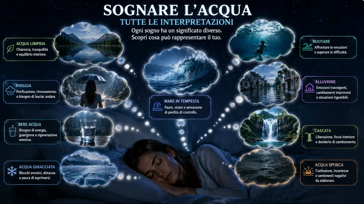 Molte interpretazioni per un sogno sull'acqua