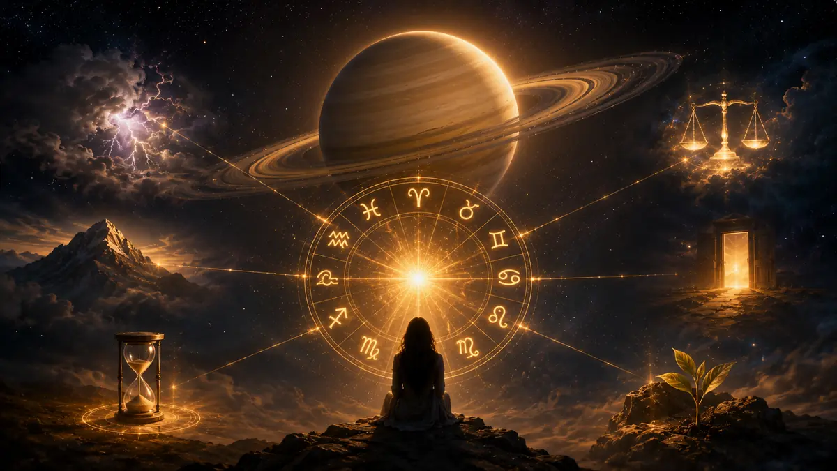 Saturno influisce sui segni zodiacali