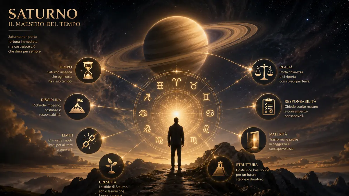 Come Saturno influenza lo zodiaco