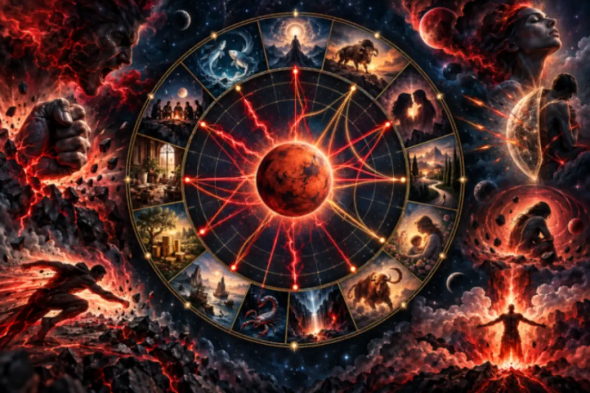 mappa astrologica tema natale marte