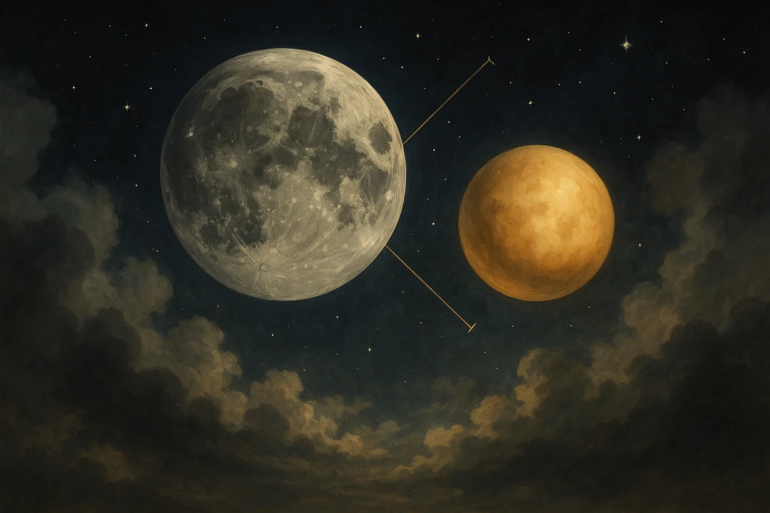 Luna e Venere in quadratura: il segreto astrologico dietro gli amori complicati e 'a metà'