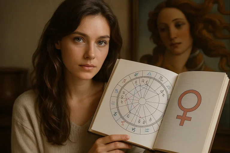Venere nel tema natale: desiderio, affetti e il modo di amare scritto nelle stelle