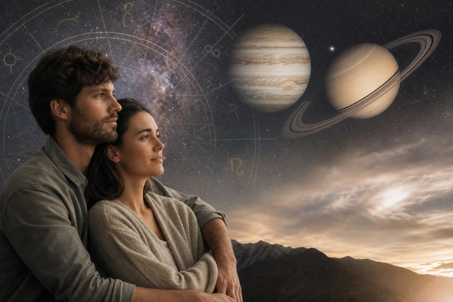 Giove e Saturno: come i giganti celesti ridisegnano le storie d'amore
