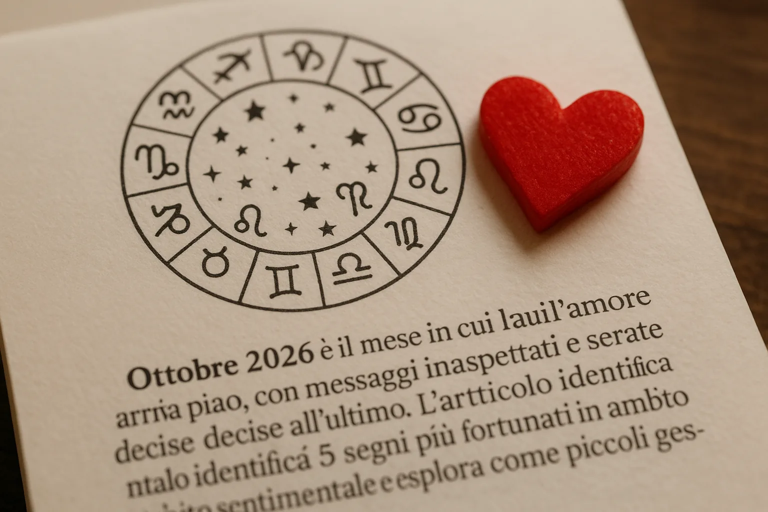 Amore ad ottobre 2026: i 5 segni favoriti dagli astri e quando basta uno sguardo
