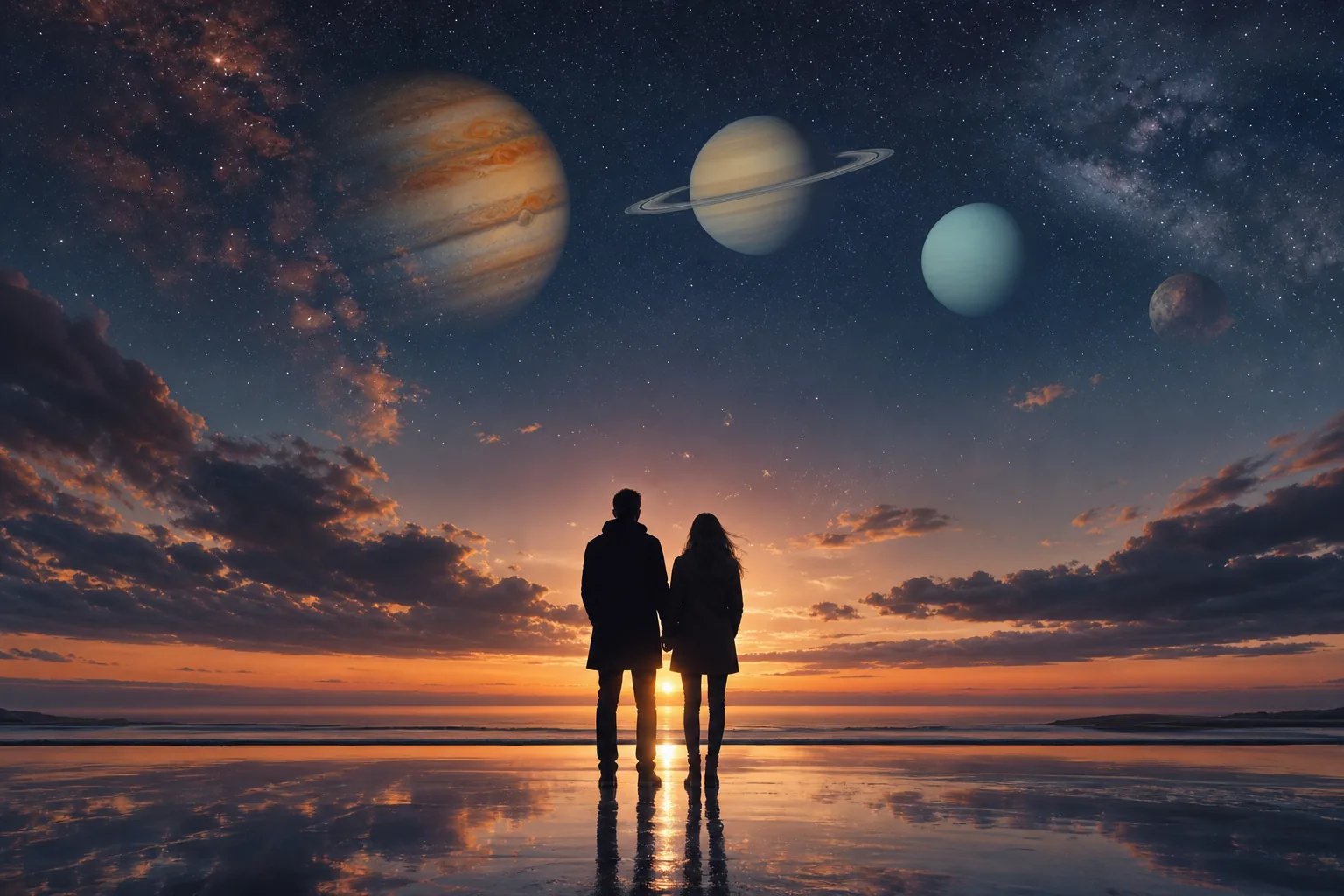 Giove e Saturno: i transiti planetari e il loro significato nell'amore secondo l'astrologia